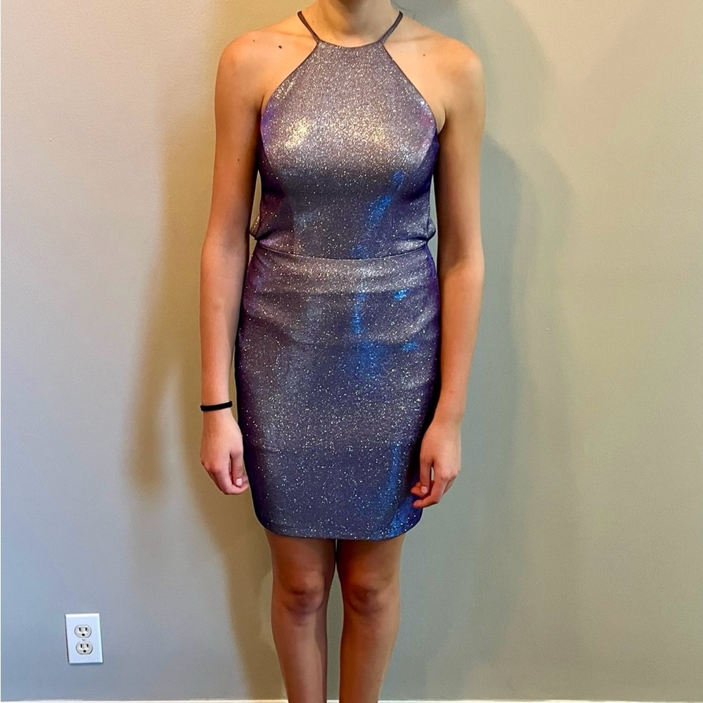 NWT lavender shimmery homecoming or special occasion dress